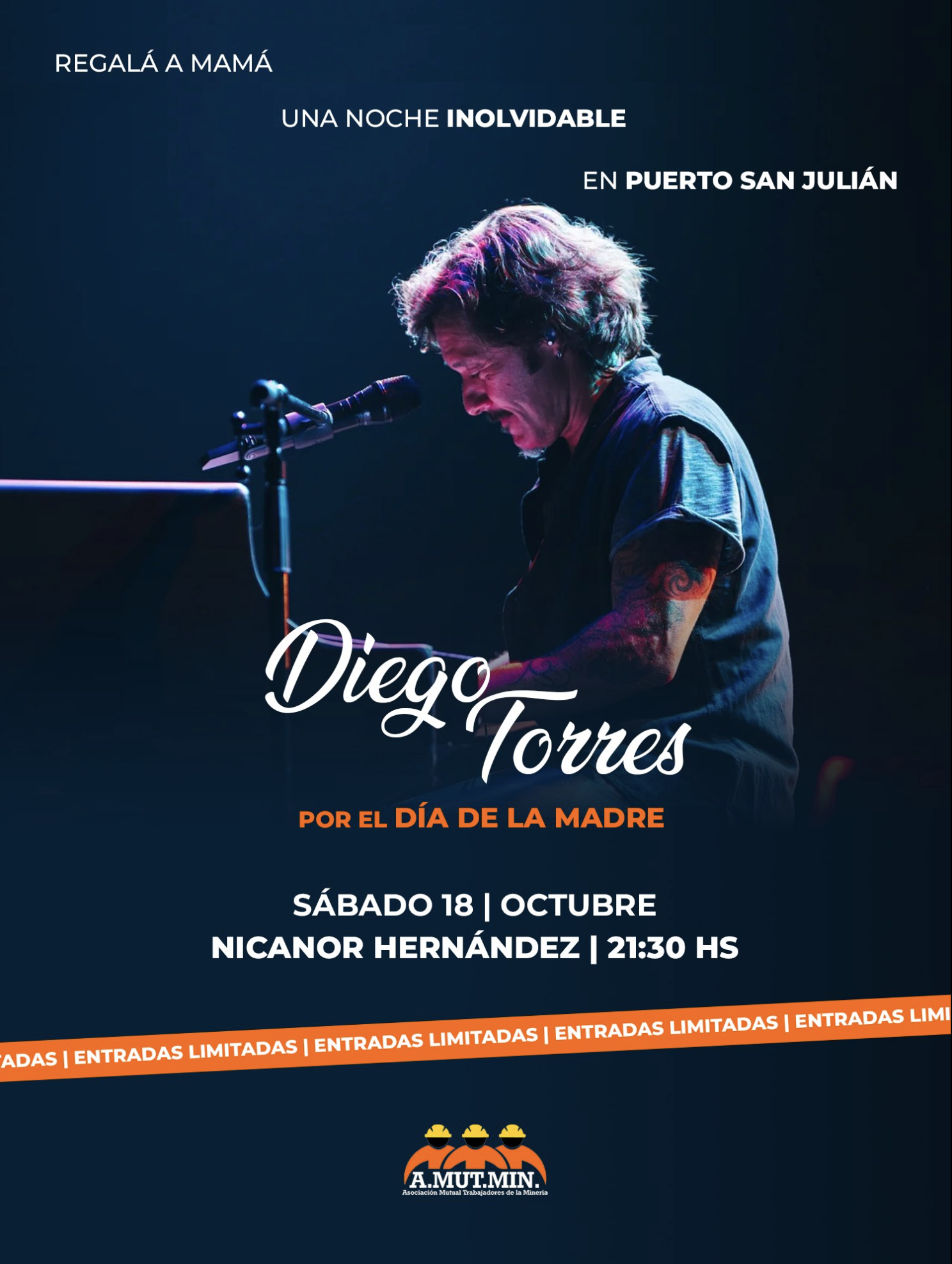 DIEGO TORRES SE PRESENTARÁ EN PUERTO SAN JULIÁN